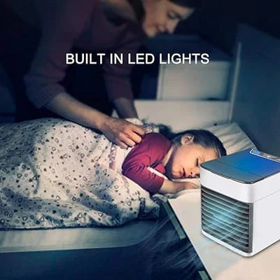 Portable Air Conditioner Fan, LED Lamp, Humidifier and Purifier 4 in 1
